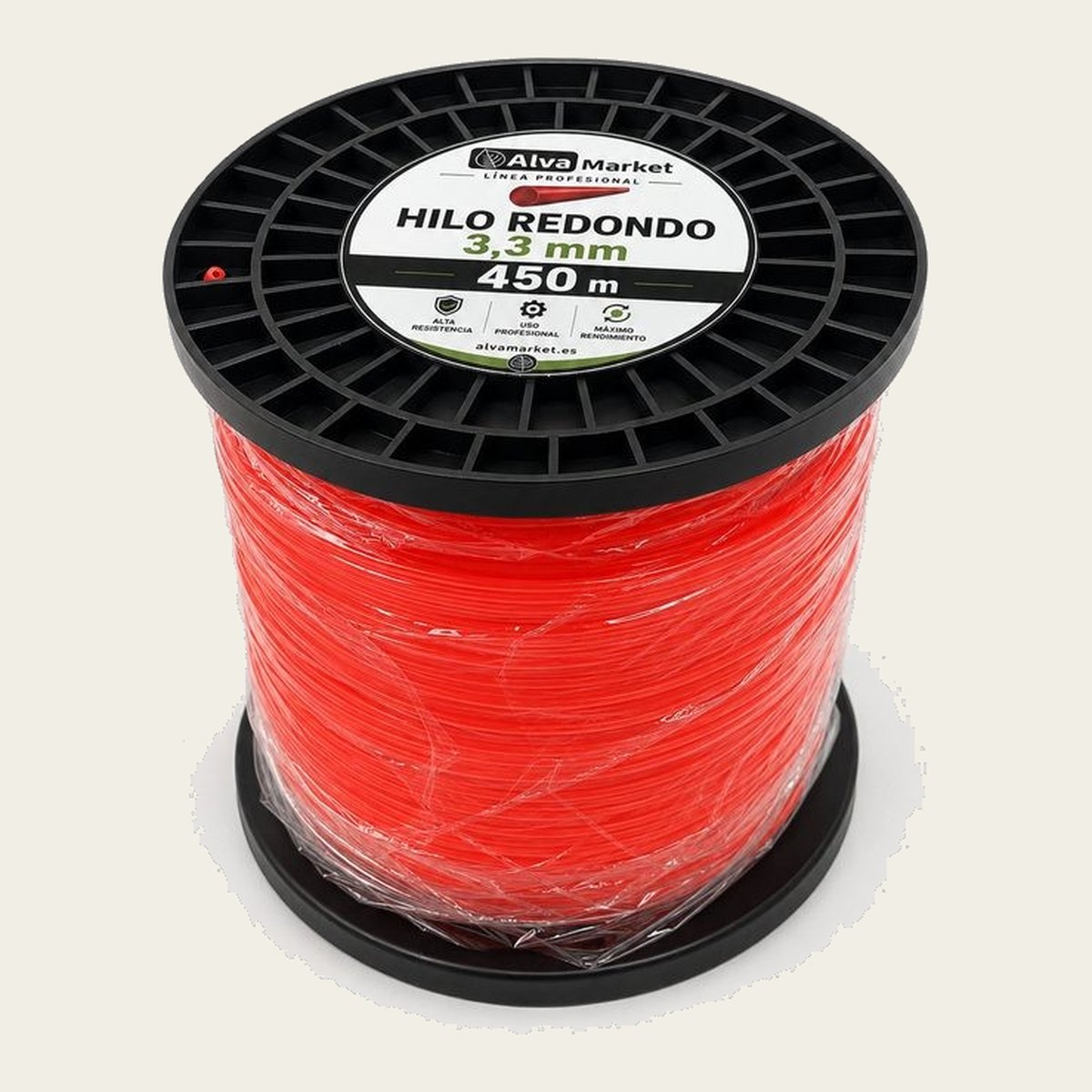 Hilo desbrozadora redondo 3,3 mm bobina 450 m TRENZOR